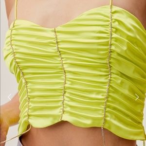 For Love and Lemons Meringue Shirred Top -